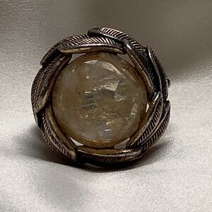 Lucky Brand Glass Ball Ring